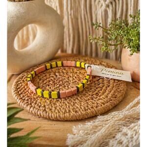 Pomina Yellow Mellon Stretch Bracelet New